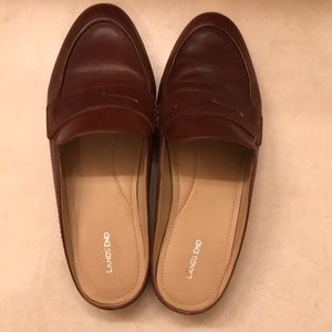 Lands End penny loafer mules